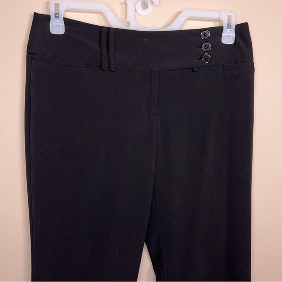 Y2K Era Size 9 Star City Black Bootcut Pants Stretch Classic Juniors Dress Pants - Picture 11 of 14